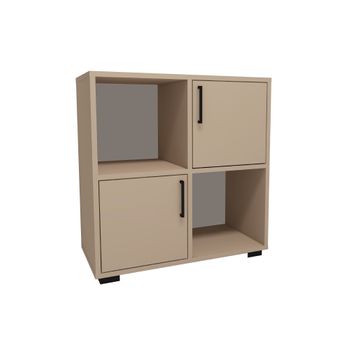 Librería Beige 75x72x35 Wellhome