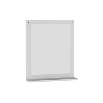 Estante De Pared Con Espejo Blanco 60x72x14,5