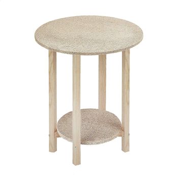 Mesa Camilla Gazte Sin Barniz, 45x45x75 Cm Wellhome