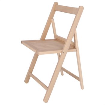 Silla Norte En Madera De Haya Sin Barniz, 43x47x79 Cm Wellhome