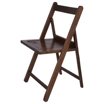 Silla Norte En Madera De Haya En Nogal, 43x47x79 Cm Wellhome