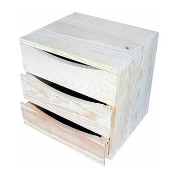 Cajonera De 70 Cm Para Armario 4 Cajones Acabado Varios Colores Bisel 73,4  Cm(alto)70 Cm(ancho)45 Cm(fondo) , Color - Roble con Ofertas en Carrefour