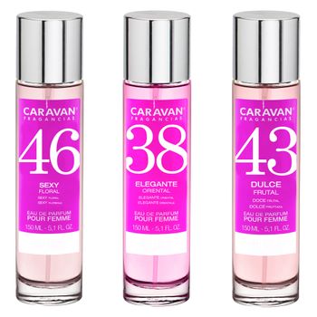 3x Caravan Perfumes De Mujer Nº43 Nº38 Nº46 De 150ml