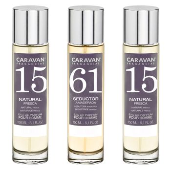 3x Caravan Perfume De Hombre Nº61 (2)nº15 - 150ml.