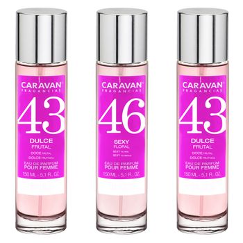 3x Caravan Perfume De Mujer (2)nº43 Nº46 - 150ml.