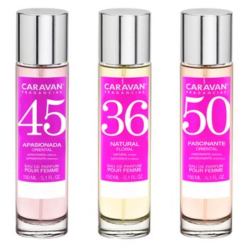 3x Caravan Perfume De Hombre Nº45 Nº36 Nº50 - 150ml.