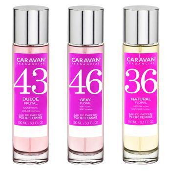 3x Caravan Perfume De Hombre Nº43 Nº36 Nº46 - 150ml.