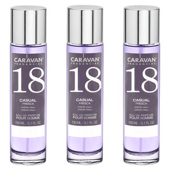 3x Caravan Perfume De Hombre Nº18 - 150ml.