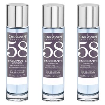 3x Caravan Perfume De Hombre Nº58 - 150ml.