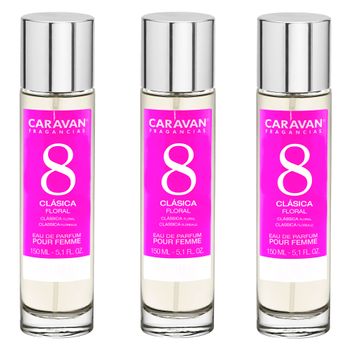 3x Caravan Perfume De Mujer Nº8 - 150ml.