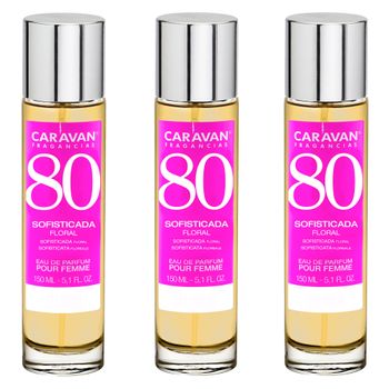 3x Caravan Perfume De Mujer Nº80 - 150ml.