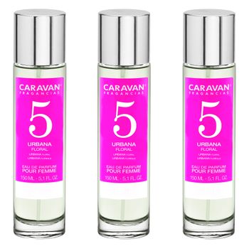 3x Caravan Perfume De Mujer Nº5 - 150ml.