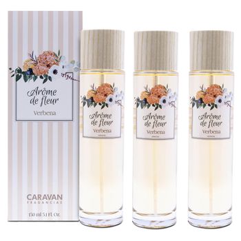 3x Frasco 150 Ml Caravan Arome De Fleur Verbena