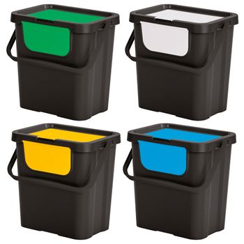 Cubo De Reciclaje patty2 Con Dos Compartimentos Y Cubos Extraibles Color  Crema con Ofertas en Carrefour