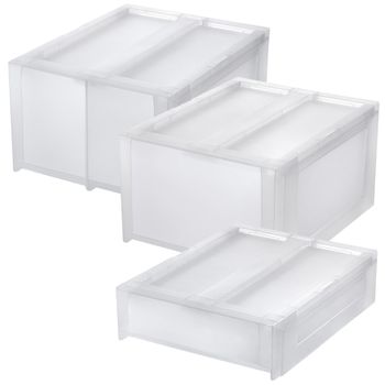 Set De 3 Cajas De Almacenamiento "modular" 13l/5,5l/2x6,5l