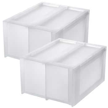 Set De 2 Cajas De Almacenamiento "modular" 2x6,5l Tontarelli
