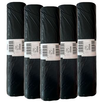 Bolsas De Basura De 50 Unidades De 120l Color Negro