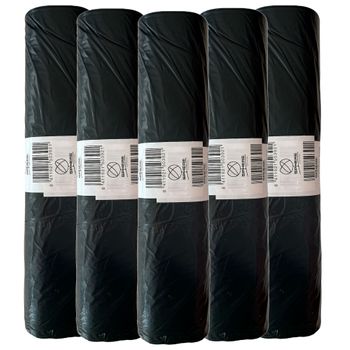 Bolsas De Basura De 50 Unidades De 120l Color Negro Wellhome