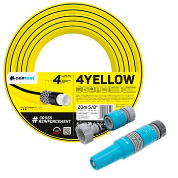 Manguera 4yellow 5/8" 20m + Boquilla Cellfast