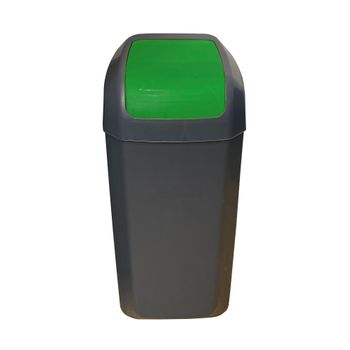 Cubo - Papelera Con Tapa Basculante De 15l Color Verde