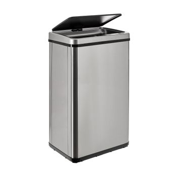 Wellhome Cubo Basura Sin Patas Apertura Automática O Manual 50l,alto 67,5(35,5x26)gris