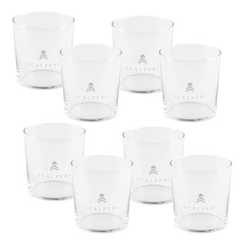 Set De 8 Vasos De Agua 35cl Cristal Scalpers Home