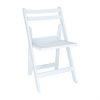 Silla Plegable 44x39x78,5cm Blanca Elo