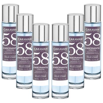 6x Caravan Perfume De Hombre Nº58 - 150ml.