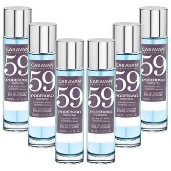 6x Caravan Perfume De Hombre Nº59 - 150ml.