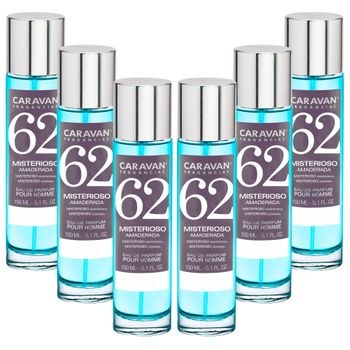 6x Caravan Perfume De Hombre Nº62 - 150ml.