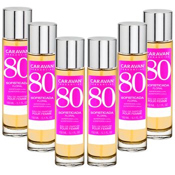 6x Caravan Perfume De Mujer Nº80 - 150ml.