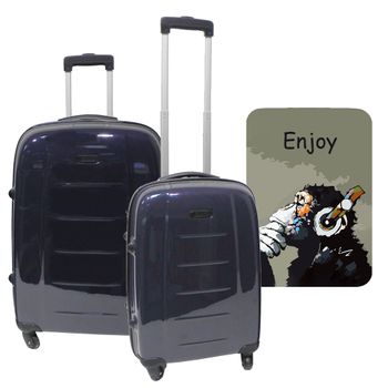 Set De 2 Maletas Trolleys Con Funda Protectora Enjoy