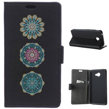 German Tech® - Funda Libro Tres Mandalas Azules Para Alcatel A30