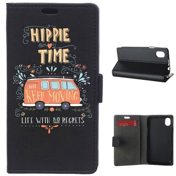 German Tech® - Funda Libro Caravana Hippie Para Wiko Sunny Max