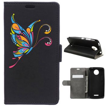 German Tech® - Funda Libro Mariposa Tribal Para Motorola Moto C