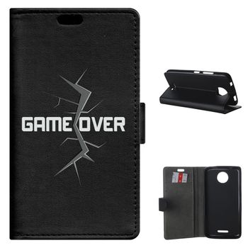 German Tech® - Funda Libro Game Over Para Motorola Moto C Plus