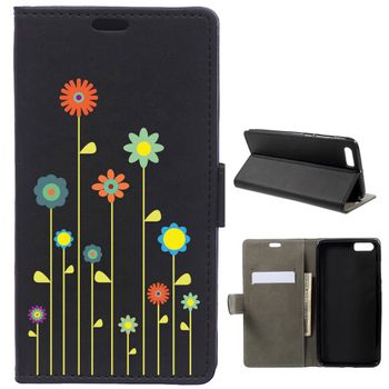 German Tech® - Funda Libro Flores Verdes, Naranjas Y Azules Para Xiaomi Mi6 Plus