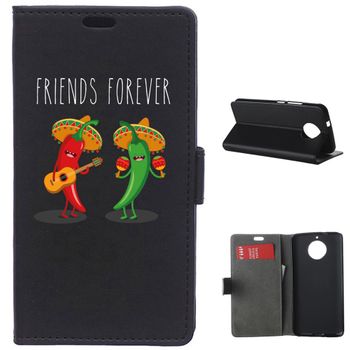 German Tech® - Funda Libro Jalapeños Picantes Para Siempre Para Motorola Moto G6 Plus