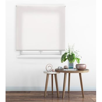 Estor Enrollable Happystor Clear Traslúcido Liso 101-crudo 50x175cm