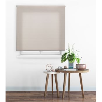 Estor Enrollable Happystor Clear Traslúcido Liso 103-marfil 50x175cm