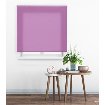 Estor Enrollable Happystor Clear Traslúcido Liso 113-morado 60x175cm