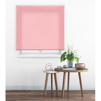 Estor Enrollable Happystor Clear Traslúcido Liso 114-rosa 55x175cm