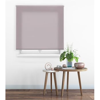 Estor Enrollable Happystor Clear Traslúcido Liso 115-marrón Pastel 55x175cm