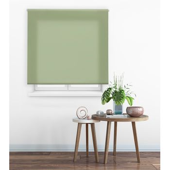 Estor Enrollable Happystor Clear Traslúcido Liso 116-verde Pastel 75x175cm