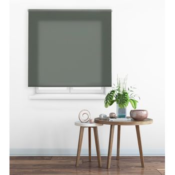 Estor Enrollable Happystor Clear Traslúcido Liso 117-gris Pastel 60x175cm