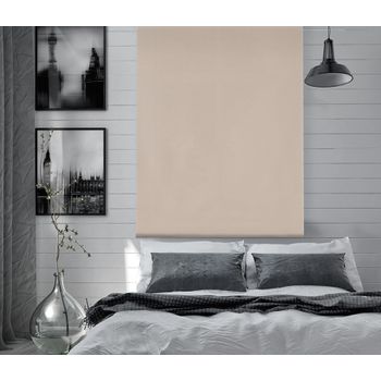 Estor Enrollable Happystor Dark Opaco Liso 203-marfil 50x180cm