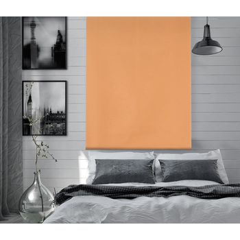 Estor Enrollable Happystor Dark Opaco Liso 207-naranja 105x180cm