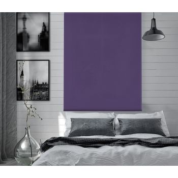 Estor Enrollable Happystor Dark Opaco Liso 211-violeta 50x180cm