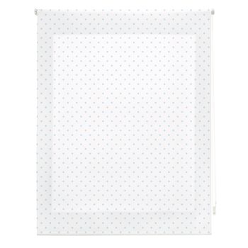 Estor Enrollable Happystor Motas Estampado Digital Fantasia Blanco-celeste 115x180