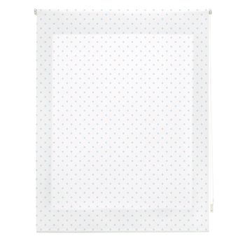 Estor Enrollable Happystor Motas Estampado Digital Fantasia Blanco-celeste 115x250